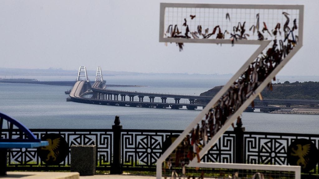 Krimin silta heinäkuussa 2023.