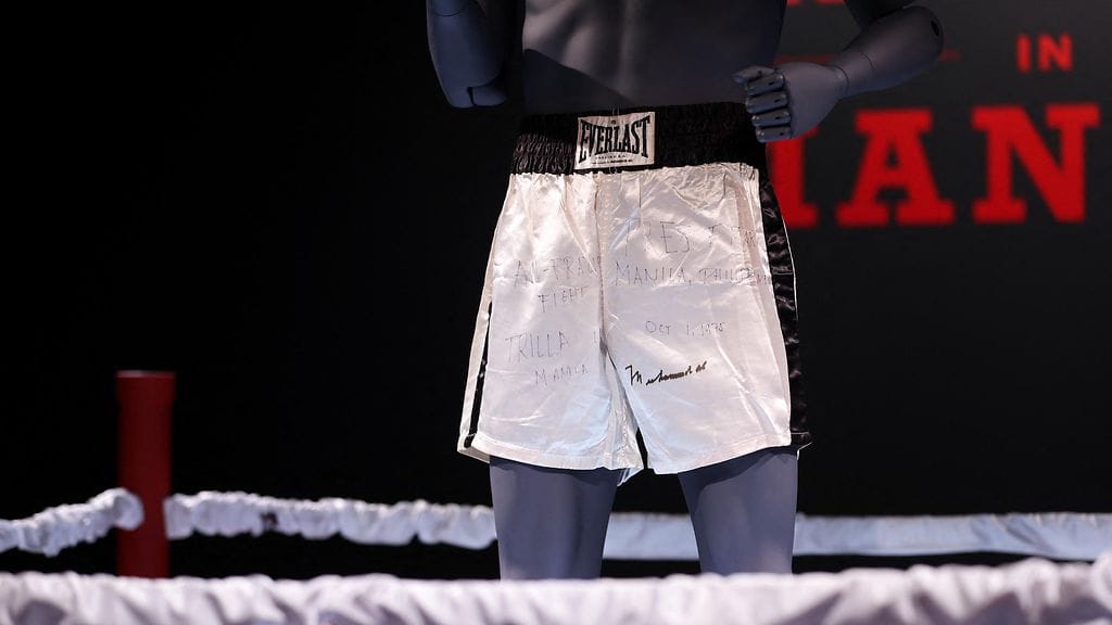 Muhammad Alin legendaariset nyrkkeilyshortsit on nyt huutokaupattavana.