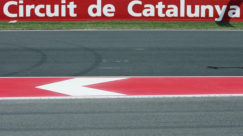 Kuvituskuva Katalonian moottoriradasta.