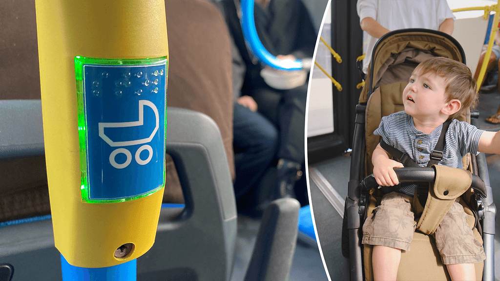 Lastenvaunuilla julkisessa liikenteessä liikkuville on tehty tiettyjä erikoisjärjestelyjä, mutta ei kuitenkaan etuoikeutta matkustamiseen.