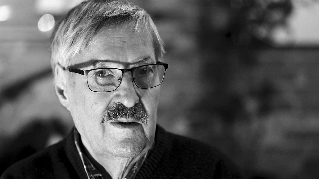 Pentti Saaritsa on kuollut 82 vuoden ikäisenä. Tämä kuva Saaritsasta on otettu Helsingissä 14. joulukuuta 2021.