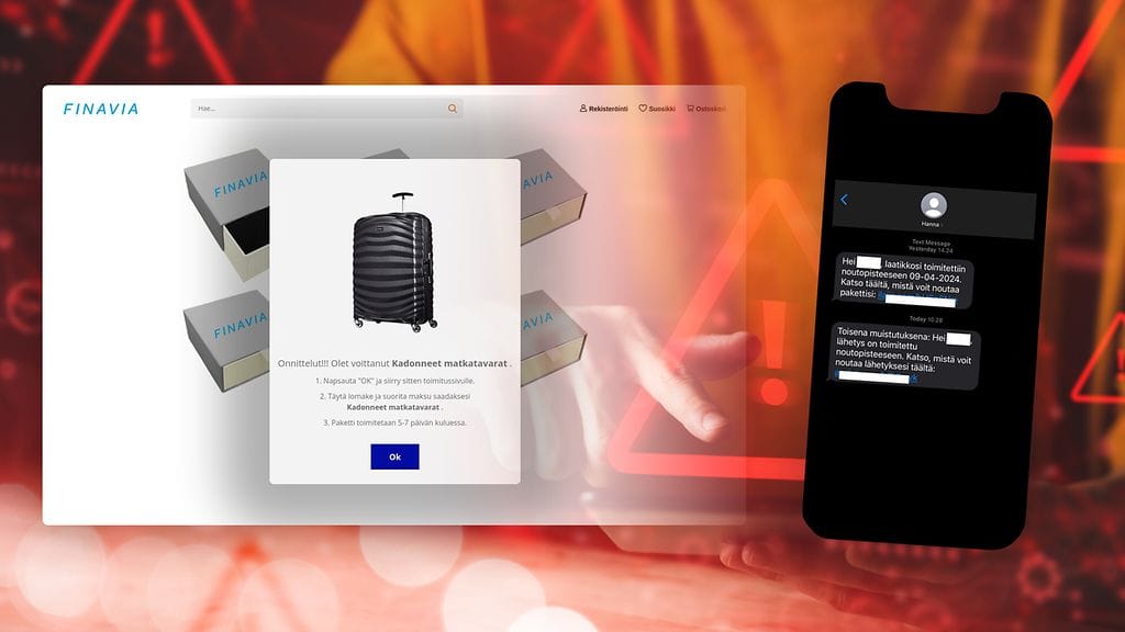 1604 huijaukset matkatavarahuijaus pakettihuijaus huijausviesti