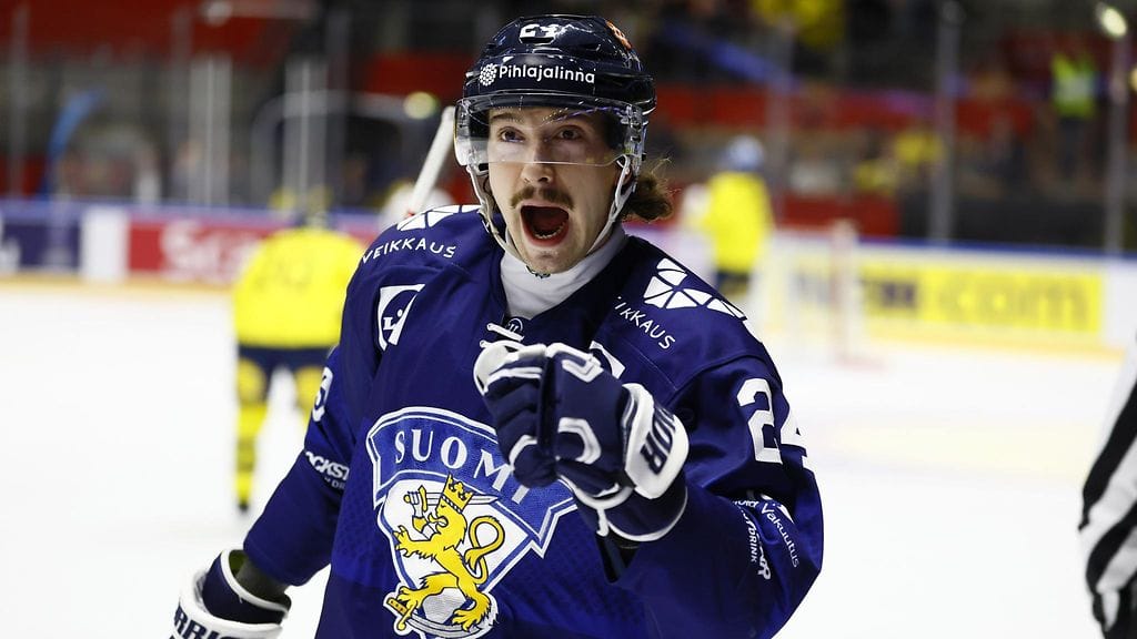 Hannes Björninen tulitti Suomen voittomaalin avauserässä.