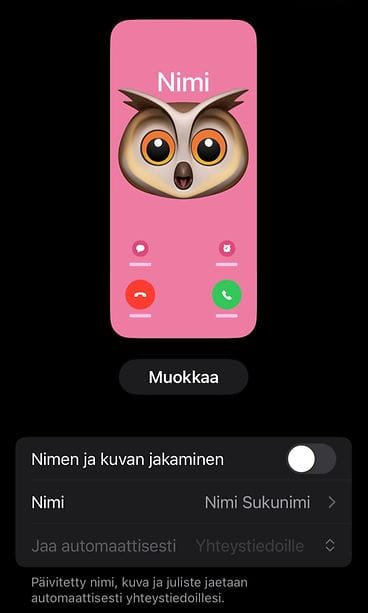 Kuvakaappaus iPhonesta