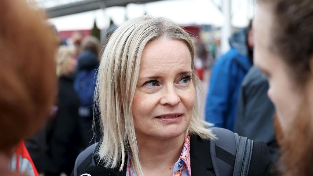 Perussuomalaisten puheenjohtaja Riikka Purra.