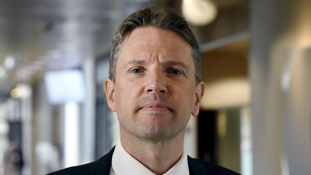 Nesteen toimitusjohtaja Matti Lehmus tiedotustilaisuudessa Espoossa 23. maaliskuuta 2022.