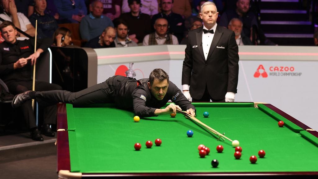 Ronnie O'Sullivan eteni MM-kisojen puolivälieriin 22. kerran urallaan.
