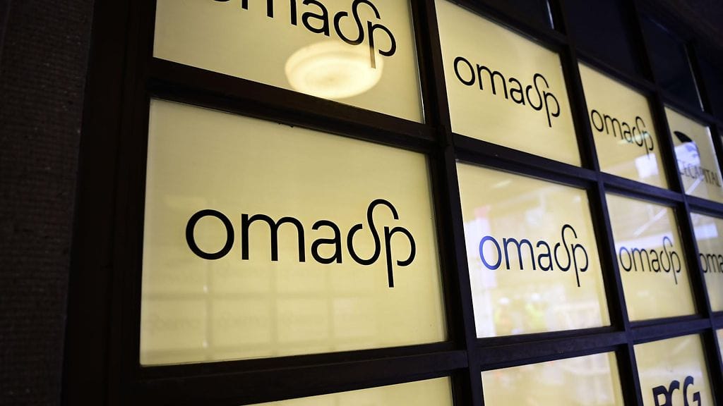 Oma Säästöpankki Oyj:n (OmaSp) logo Helsingissä 31. heinäkuuta 2023.
