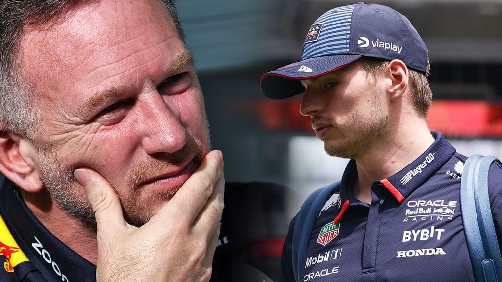 Christain Horner ja Max Verstappen olivat auksi eri linjoilla siitä, miksi vauhtia ei löytynyt.