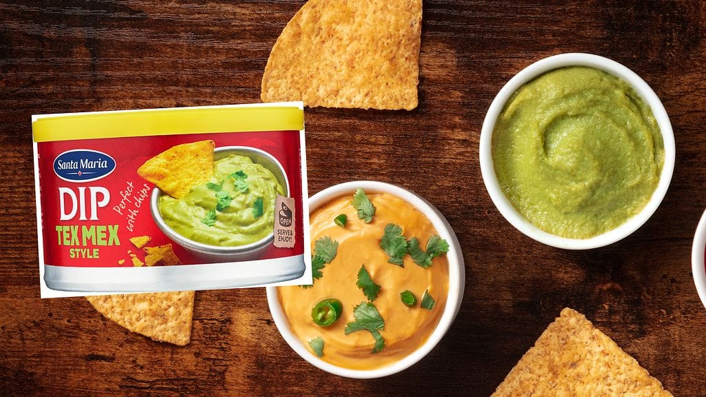 Dippikastikepurkkien sisältö on mennyt sekaisin.