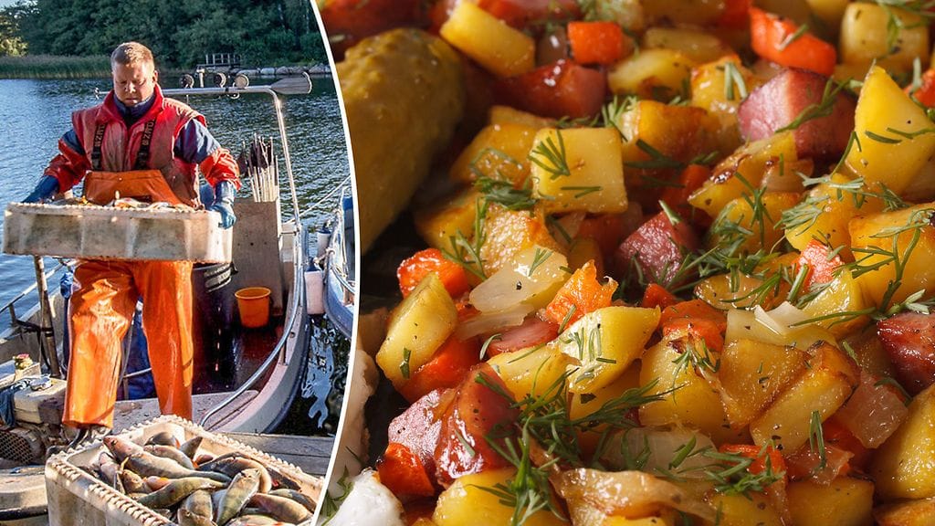 Kalastajan suosittelema pyttipannu valmistuu helposti,