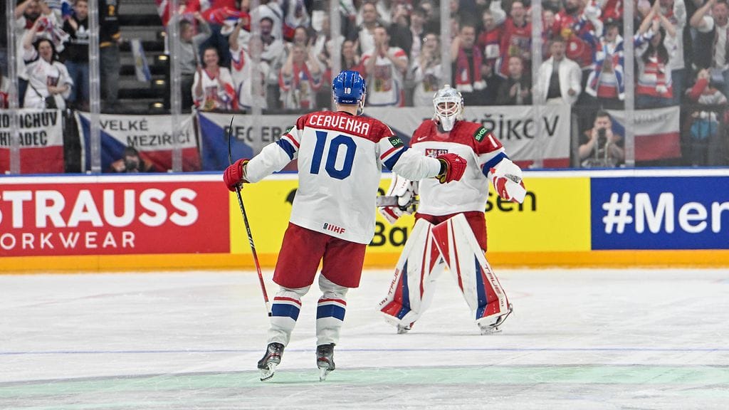 Roman Cervenka onnistui avauserässä kahdesti Norjaa vastaan.