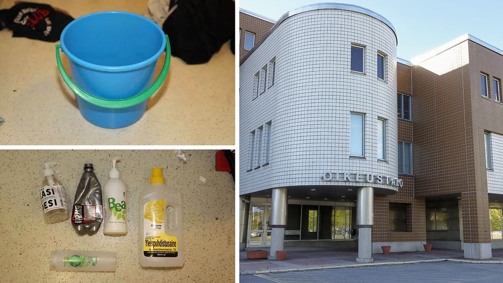 Syyttäjä katsoo miehen surmanneen seurustelukumppaninsa kuristamalla tätä ämpärillä. Tekoa edelsi yleispuhdistusaineen heittäminen naisen kasvoille.