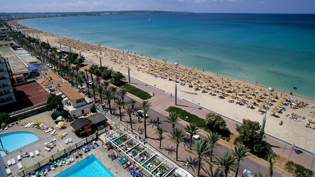 Playa de Palma on suosittu biletysalue Mallorcalla.