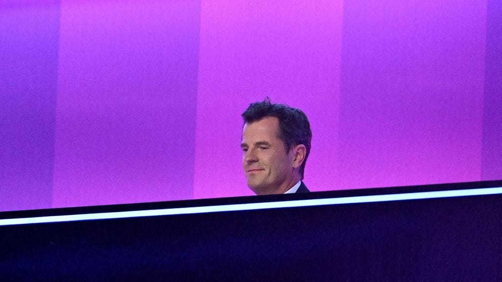 LK 14.5.2024 EBUn johtaja Martin Österdahl kuvattuna Euroviisuissa 2024.