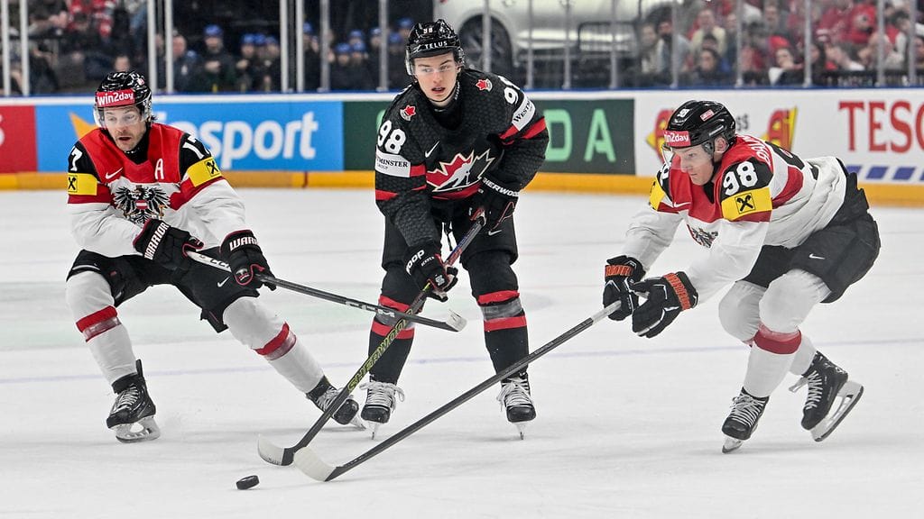 Connor Bedardin tähdittämällä Kanadalla oli vaikea ilta MM-kisoissa.