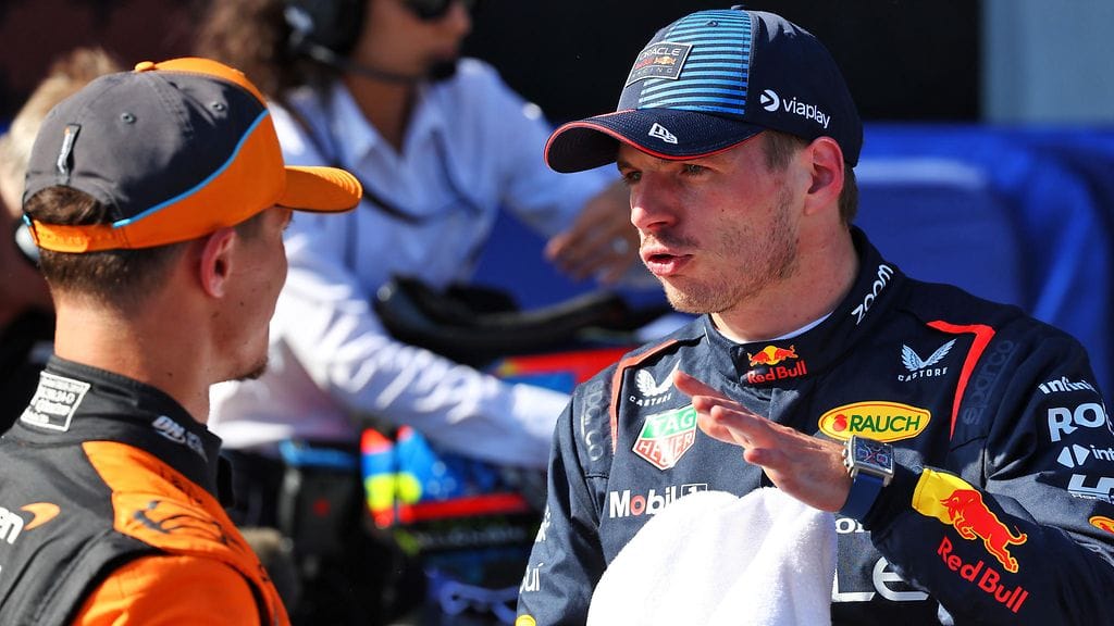 Max Verstappen löi Oscar Piastrin Imolan aika-ajoissa.