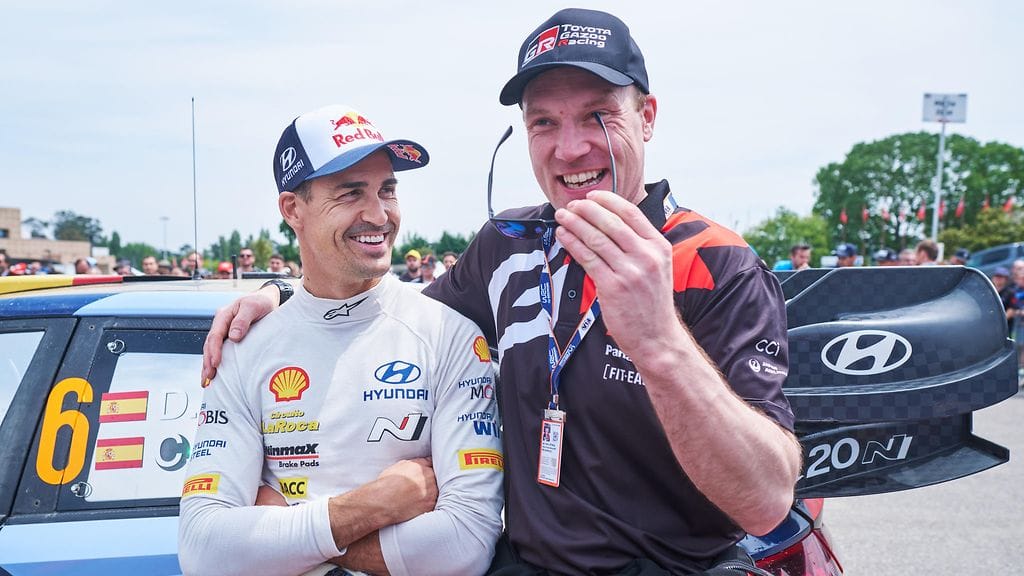 Dani Sordo piti hauskaa Jari-Matti Latvalan kanssa Portugalin MM-rallissa.