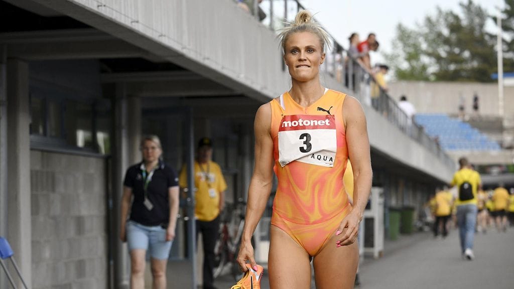 Lotta Haralan kilpailu 100 metrin aitojen finaalissa Lahdessa päättyi vilppilähdön myötä.