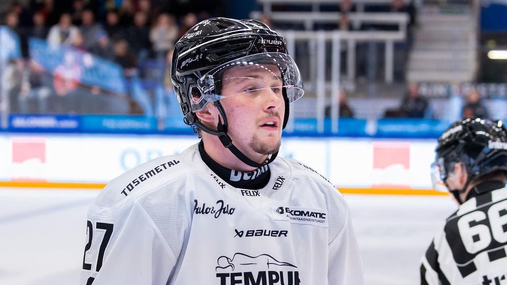 Aidan Dudas esitti lupaavia otteita viime kaudella TPS-nutussa.