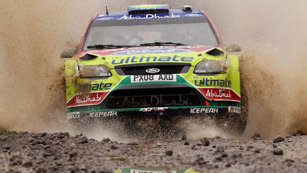 Jari-Matti Latvala Britannian MM-rallissa 2010