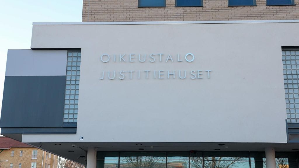 Vaasan oikeustalo, jossa toimii Pohjanmaan käräjäoikeus, Vaasassa 18. maaliskuuta 2024.