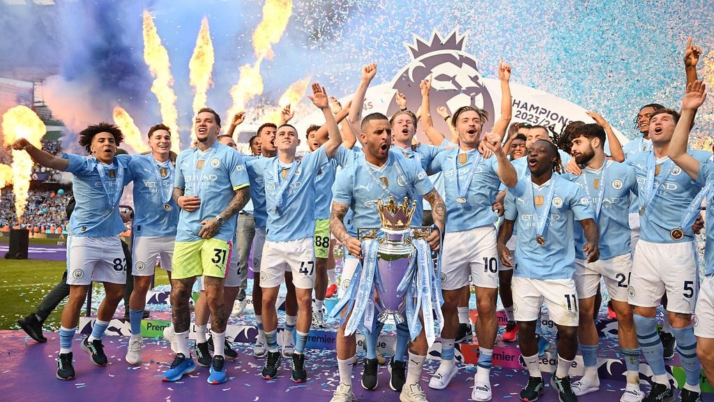 Manchester City juhli Valioliigan mestaruutta päättyneellä kaudella.