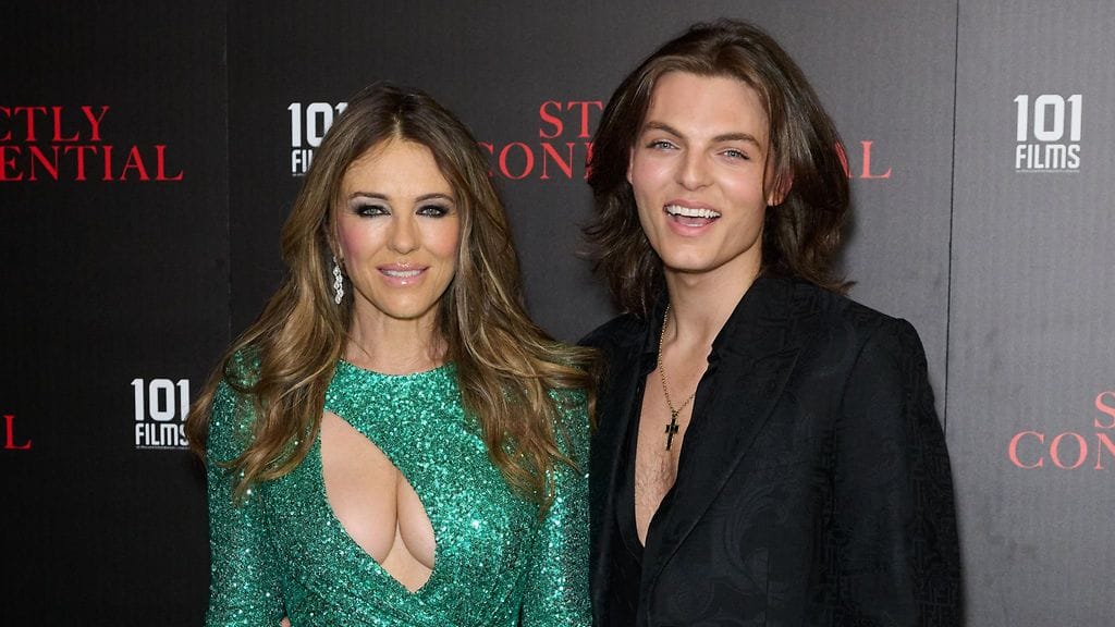 Elizabeth Hurley ja hänen poikansa Damian Hurley.