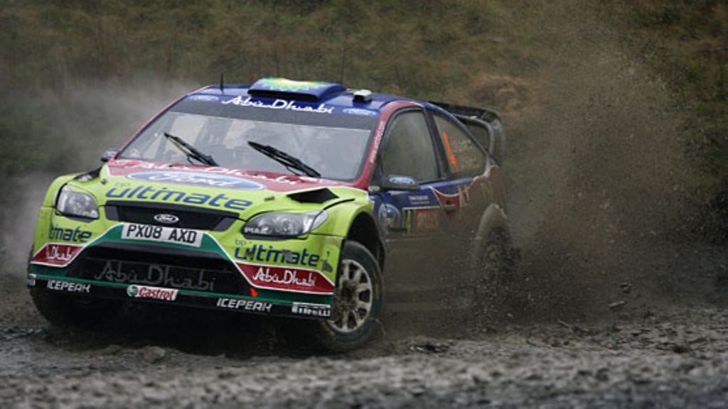 Jari-Matti Latvala Ison-Britannian MM-rallissa 2010