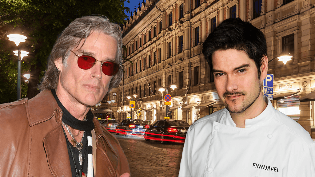 Ronn Moss ja Henri Alén viettivät Helsingissä yhteisen illan.