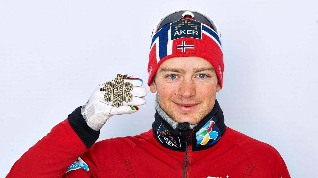 Sjur Röthe voitti yhdistelmähiihton MM-kultaa Seefeldissä 2019.