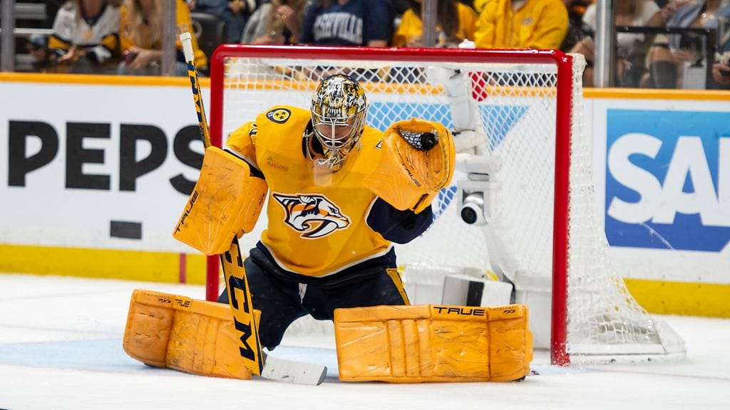 Juuse Saros neuvottelee jatkosopimuksesta Nashville Predatorsin kanssa.