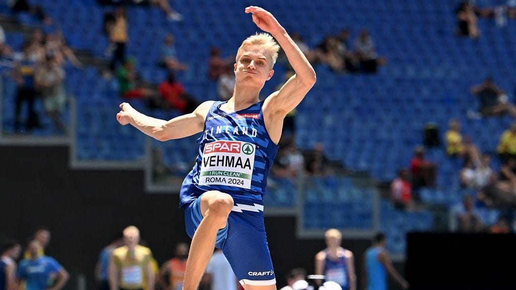 Kasperi Vehmaa hyppäsi pituuskarsinnassa vain kerran.