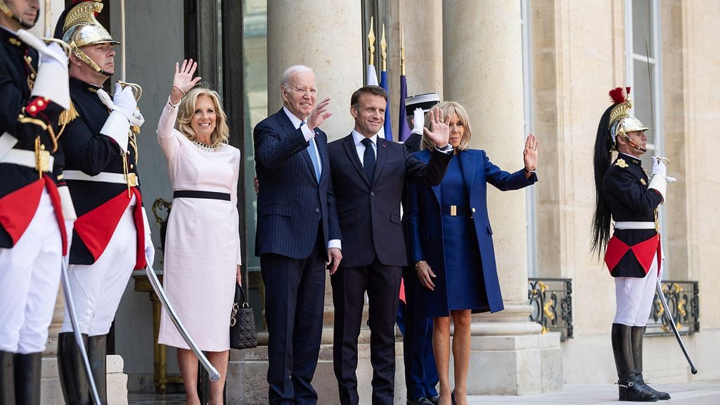 Joe Biden tapasi Emmanuel Macronin valtiovierailullaan 8. kesäkuuta.