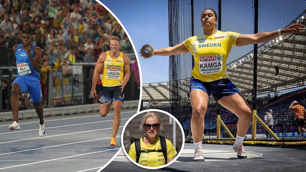 Kajsa Bergqvistillä (keskellä) riitti tekemistä niin Henrik Larssonin kuin Vanessa Kamgan tapausten tiimoilta.