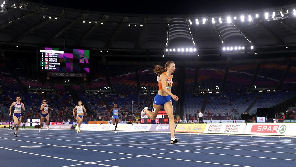 Femke Bol juoksi ylivoimaiseen voittoon naisten 400 metrin aitajuoksussa.