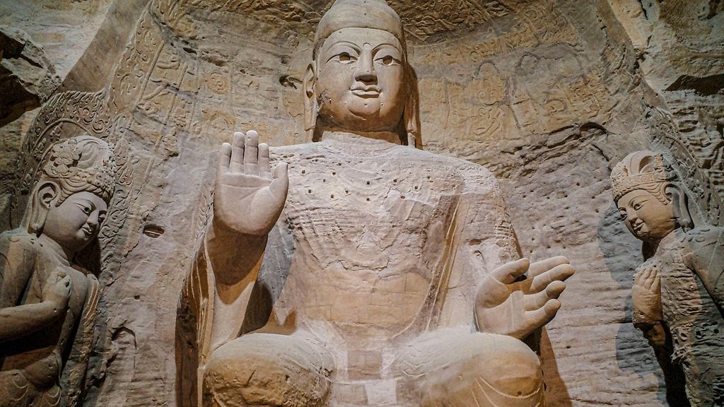Pohjois-Kiinassa sijaitseva Buddha-luolasto on Unescon maailmanperintökohde.