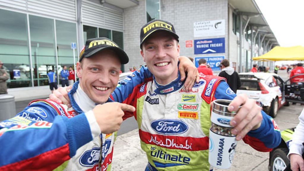 Mikko Hirvonen ja Jari-Matti Latvala, kuva: BP Ford Abu Dhabi WRT