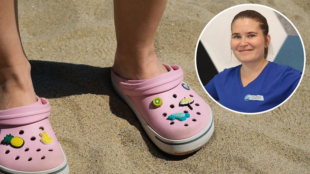 Crocsien ja muiden merkkien vastaavien kenkien käyttö voi johtaa vääränlaiseen kävelytekniikkaan ja vasaravarpaisuuteen.