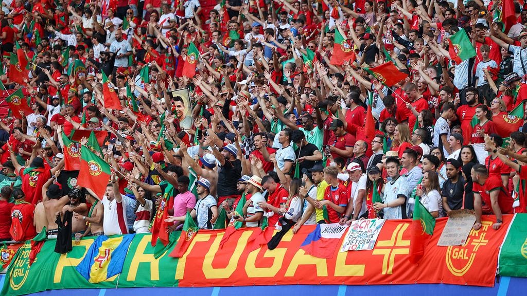 Portugali otti EM-turnauksen avausottelussa 2-1-voiton Tshekistä. Kuvituskuva.