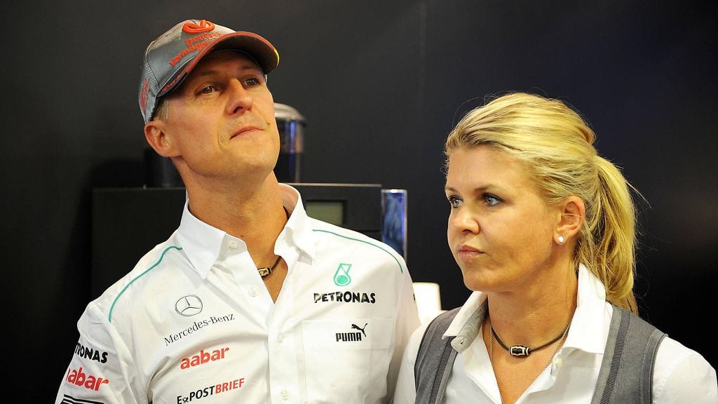 Michael ja Corinna Schumacher arkistokuvassa.