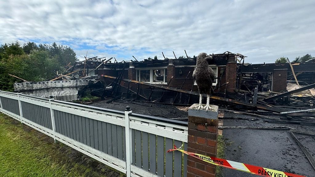 Omakotitalo tuhoutui tulipalossa Kempeleessä.