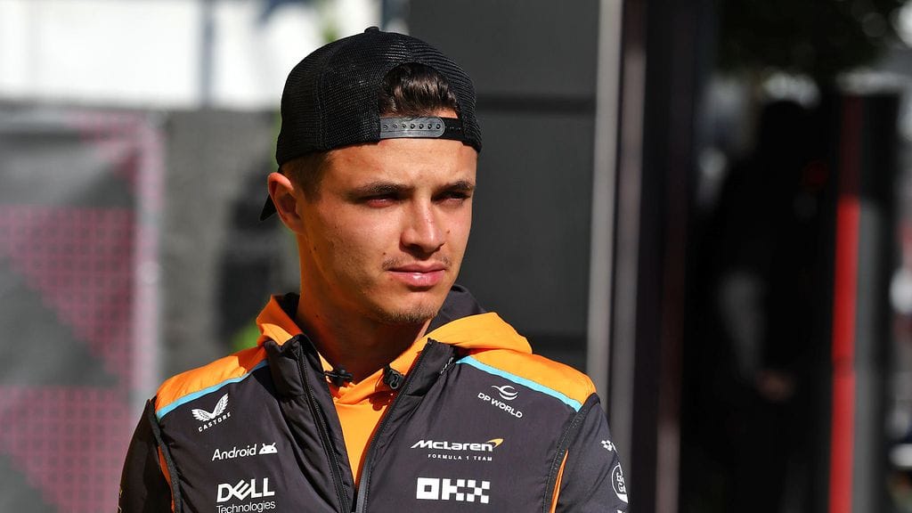 Lando Norris ajoi paalulla Espanjan GP:ssä.