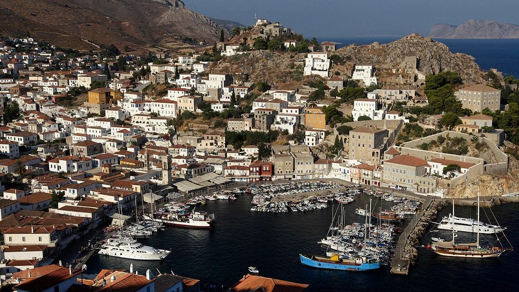 Kuvituskuva Hydran saaresta. AOP