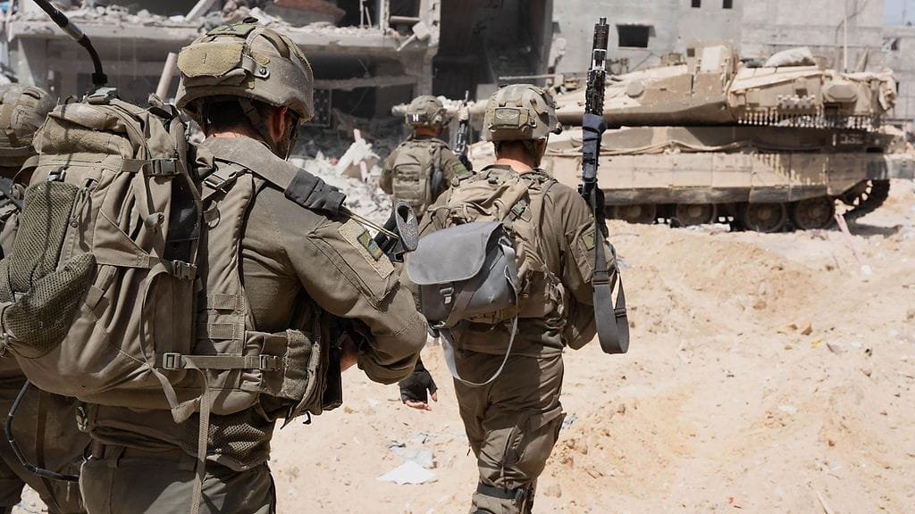 Israelin sotilaita Gazassa toukokuussa. Kuvituskuva.