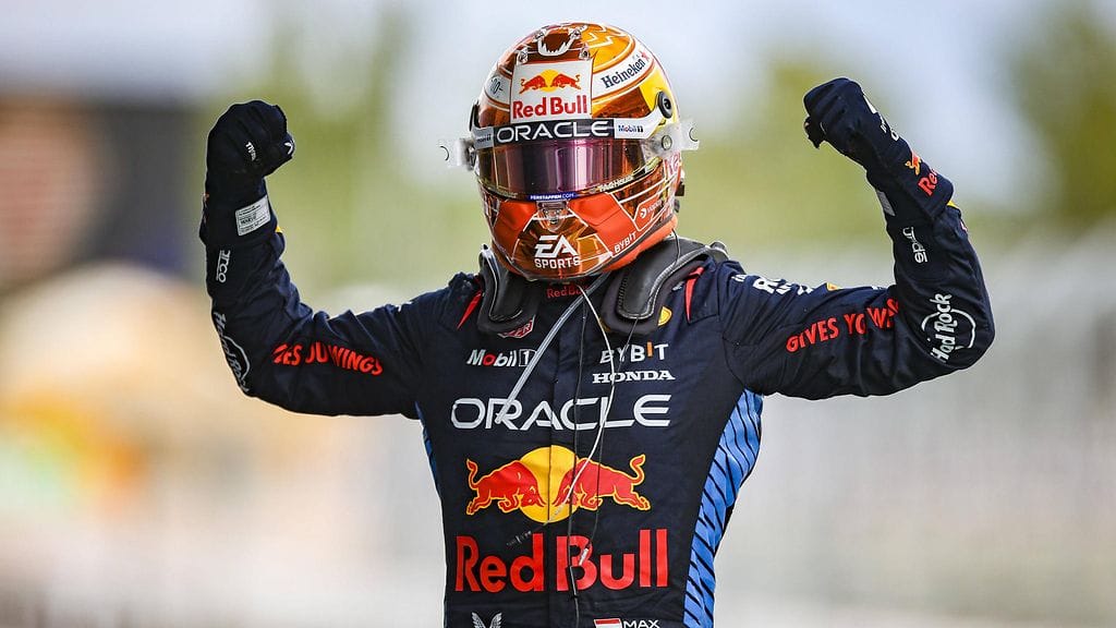 Red Bullin Max Verstappen ajoi voittoon Espanjan GP:ssä.