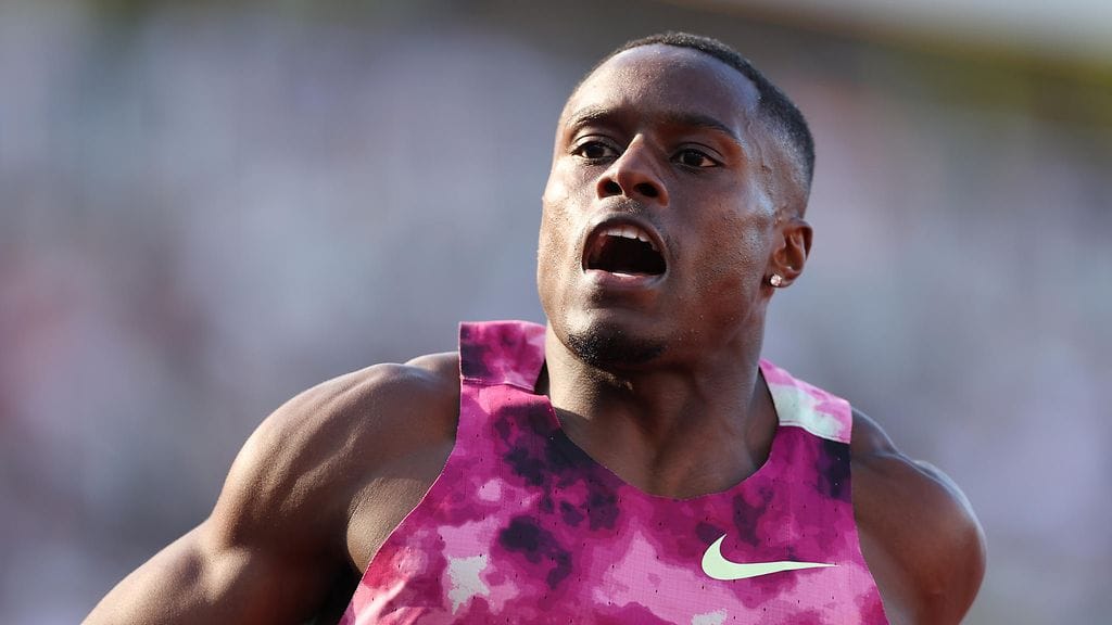 Christian Coleman jäi niukasti vaille olympiapaikkaa 100 metrillä.