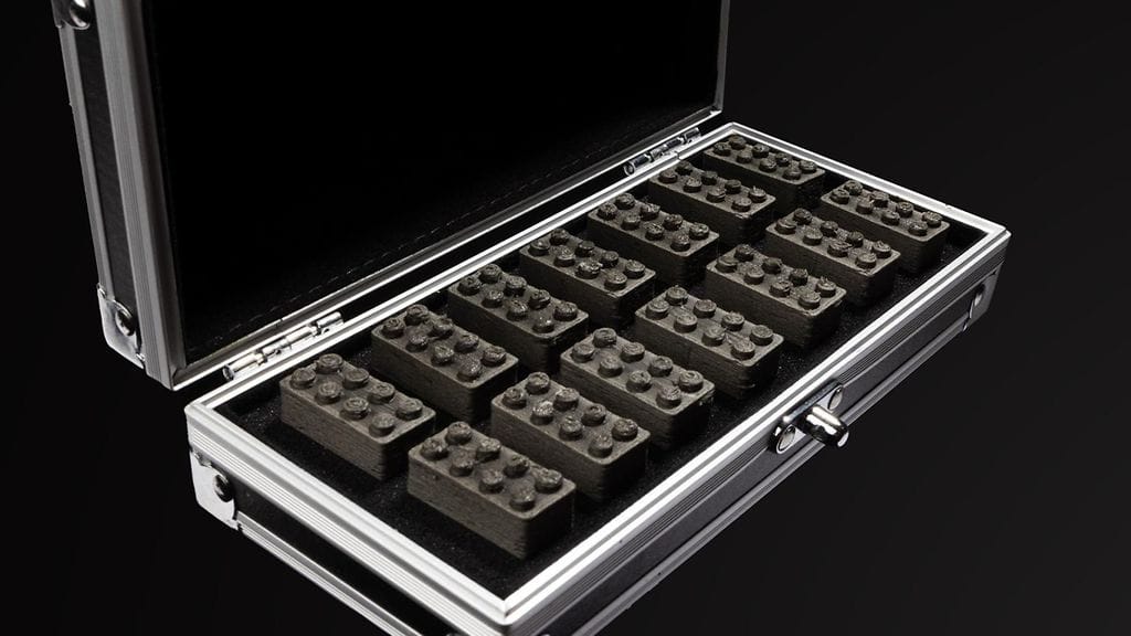 Lego-palikan inspiroima rakennuspalikka, jota ESA:n tutkijat ovat kehittäneet Kuuta varten