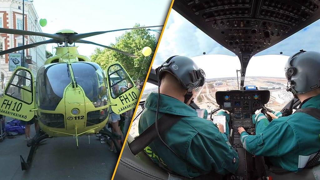 SuomiAreenassa pääsi tutustumaan lääkärihelikopterin toimintaan