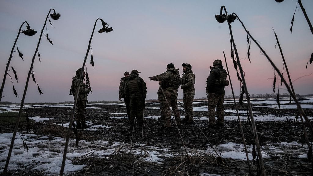 Ukrainan armeijan sotilaita joulukuussa 2023.
